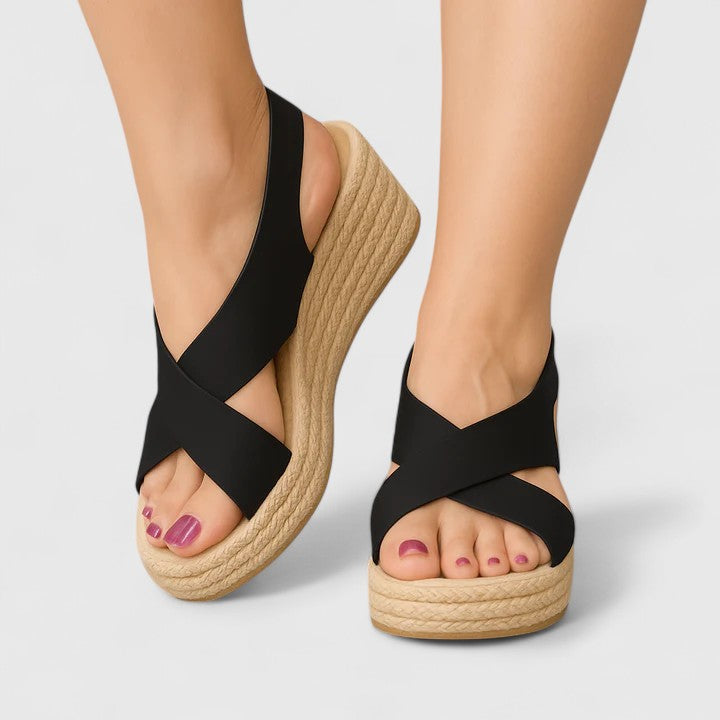Bellany - Keilsandalen mit gekreuztem Fersenbereich