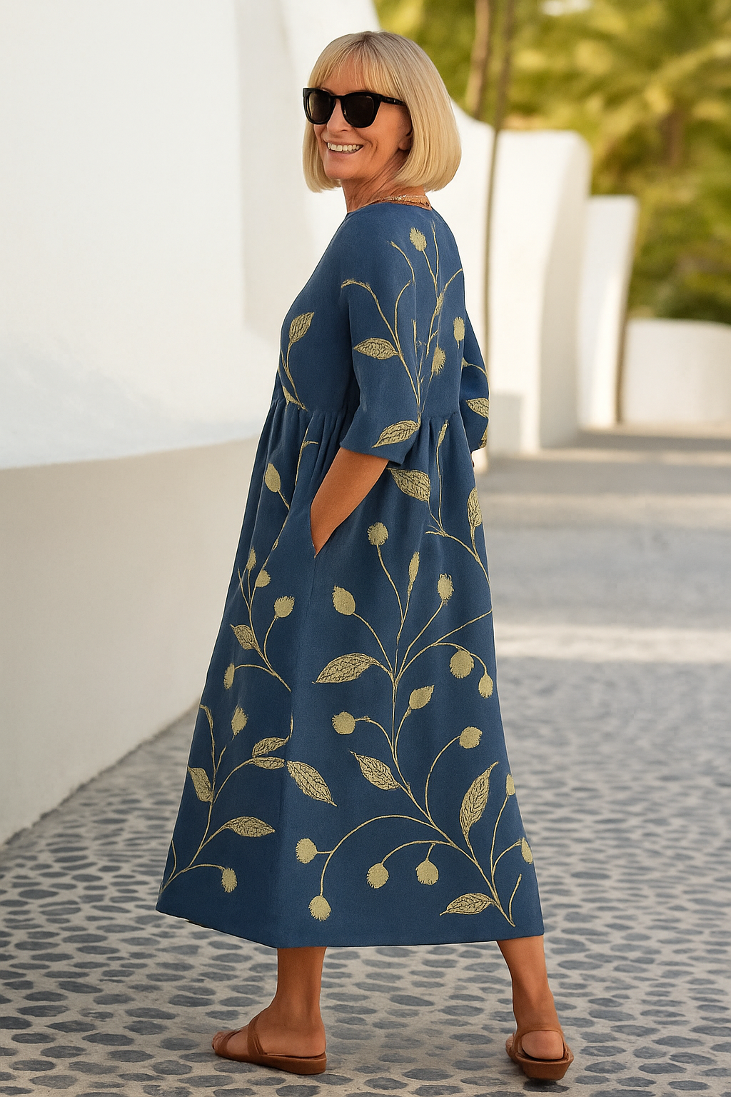 LUNA RELAX MIDI-KLEID