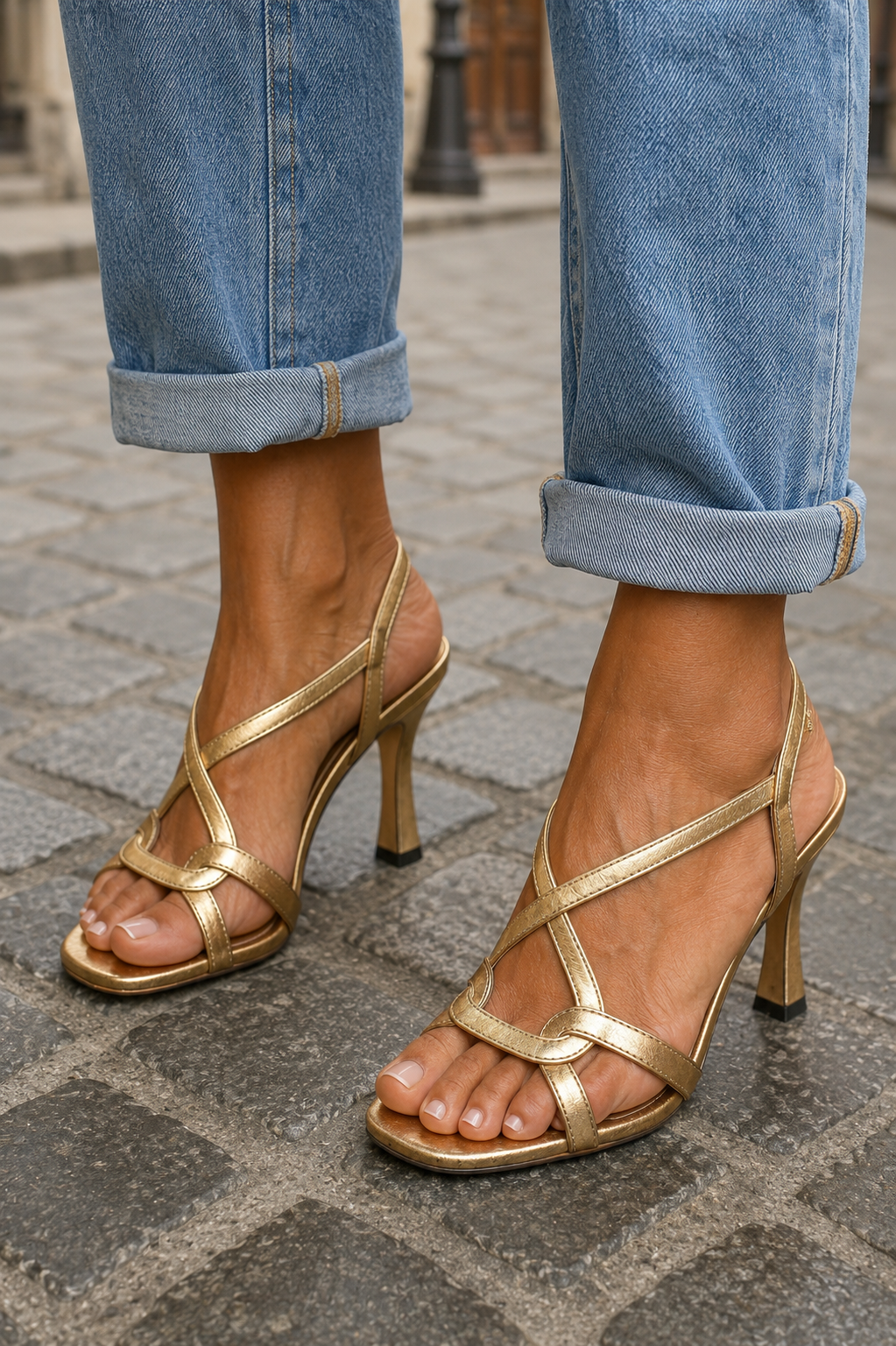 Elisabeth | Goldene Sandalen „Sommerzauber"