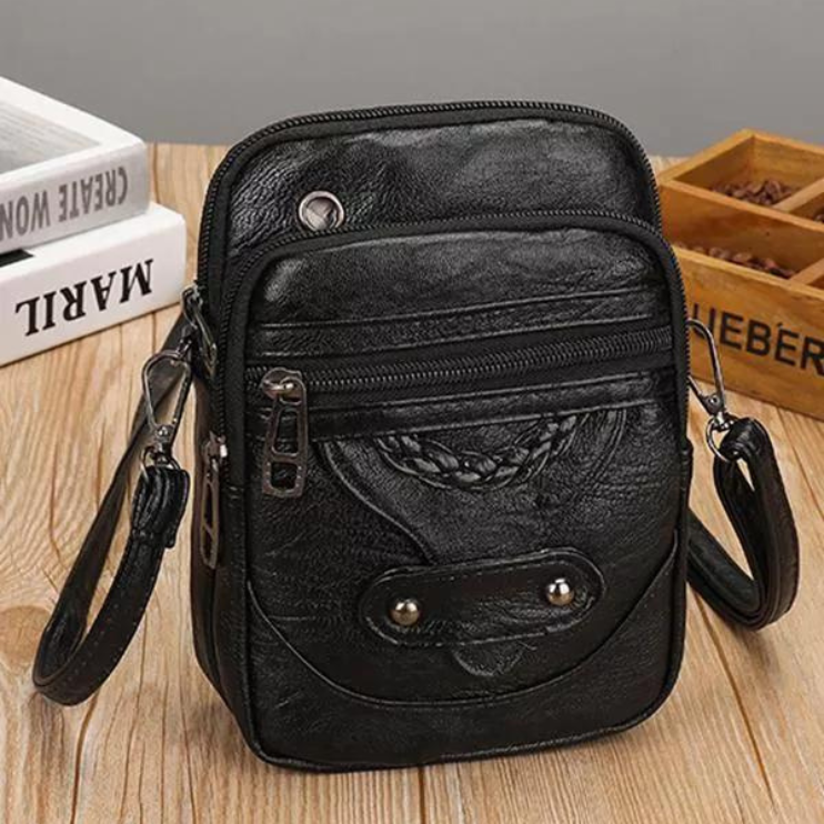 Laura | Strukturierte Ledertasche
