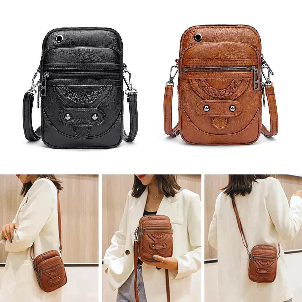 Laura | Strukturierte Ledertasche