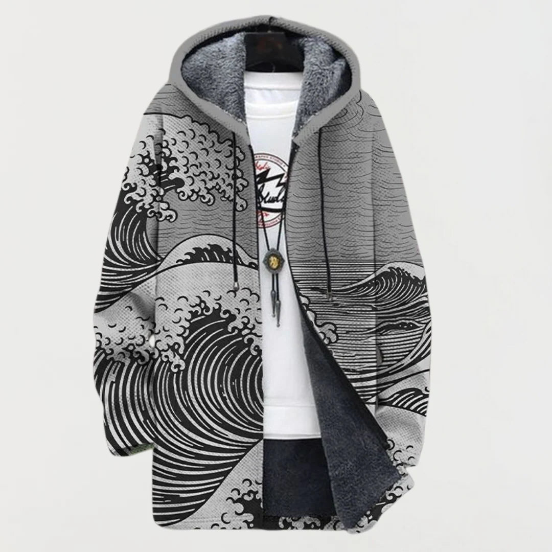 Christiane™ | Kapuzenjacke mit Wellenmotiv