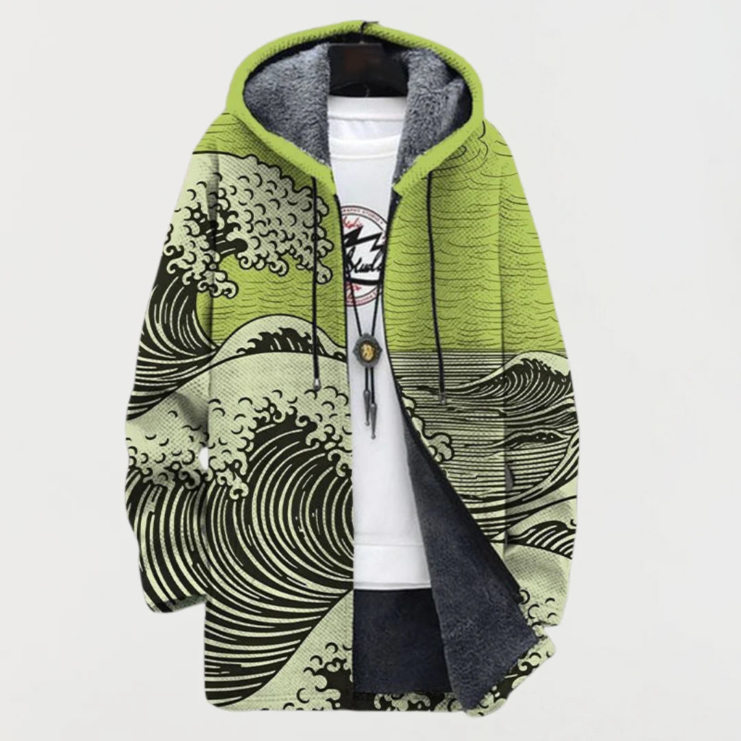Christiane™ | Kapuzenjacke mit Wellenmotiv