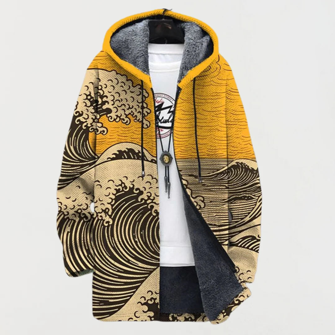 Christiane™ | Kapuzenjacke mit Wellenmotiv
