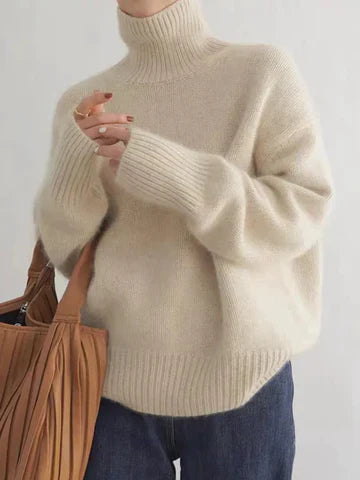 Amaya | Luxuriöser Kaschmir-Rollkragenpullover