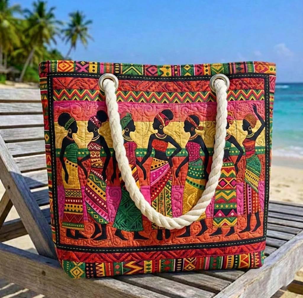 Handgefertigte Strandtasche | Melaninköniginnen