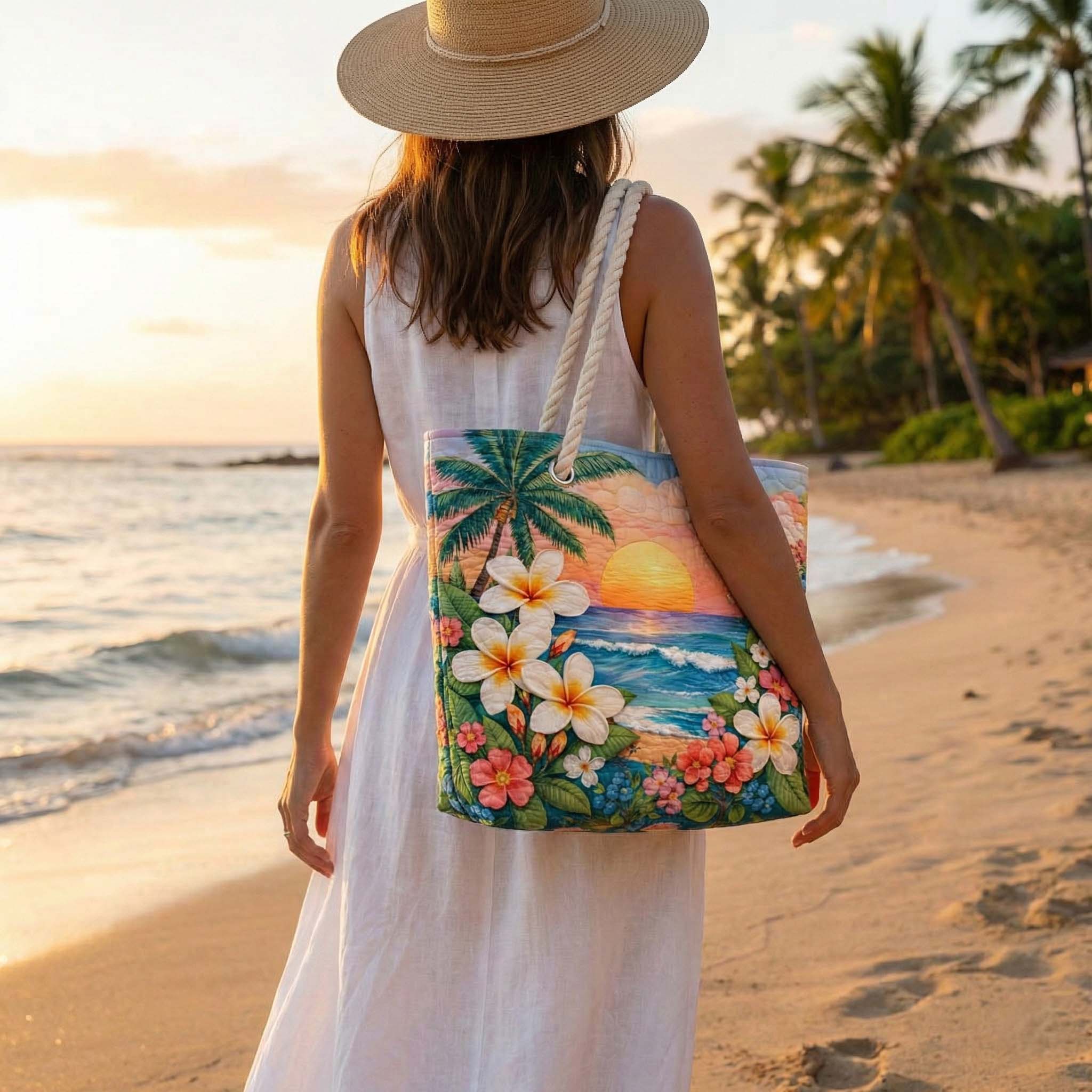 Handgefertigte Strandtasche | Tropische Brise