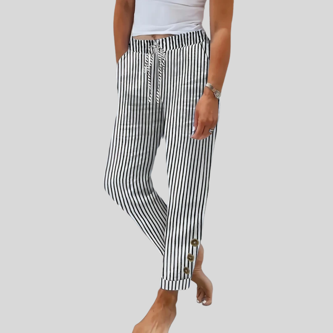 Raquelle - Gestreifte Freizeithose