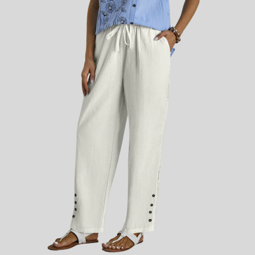 Shania - Lässige Button-Down-Hose