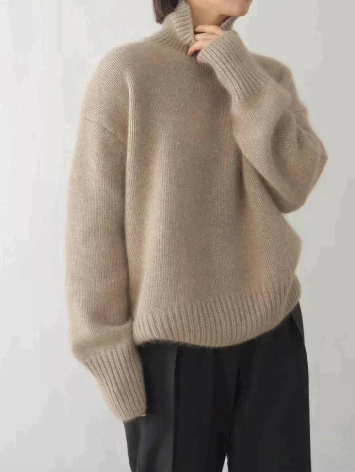 Amaya | Luxuriöser Kaschmir-Rollkragenpullover