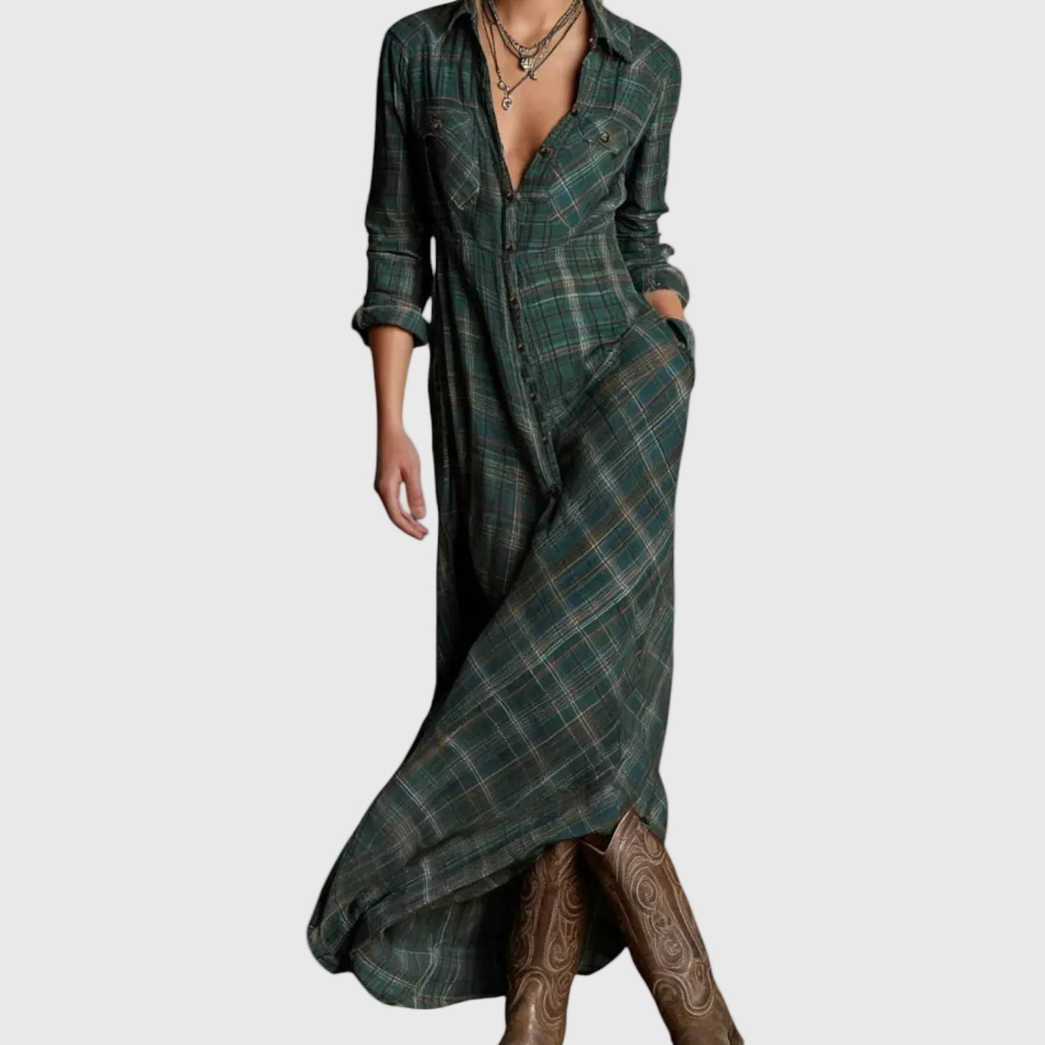 Elegantes Maxikleid | Rosa