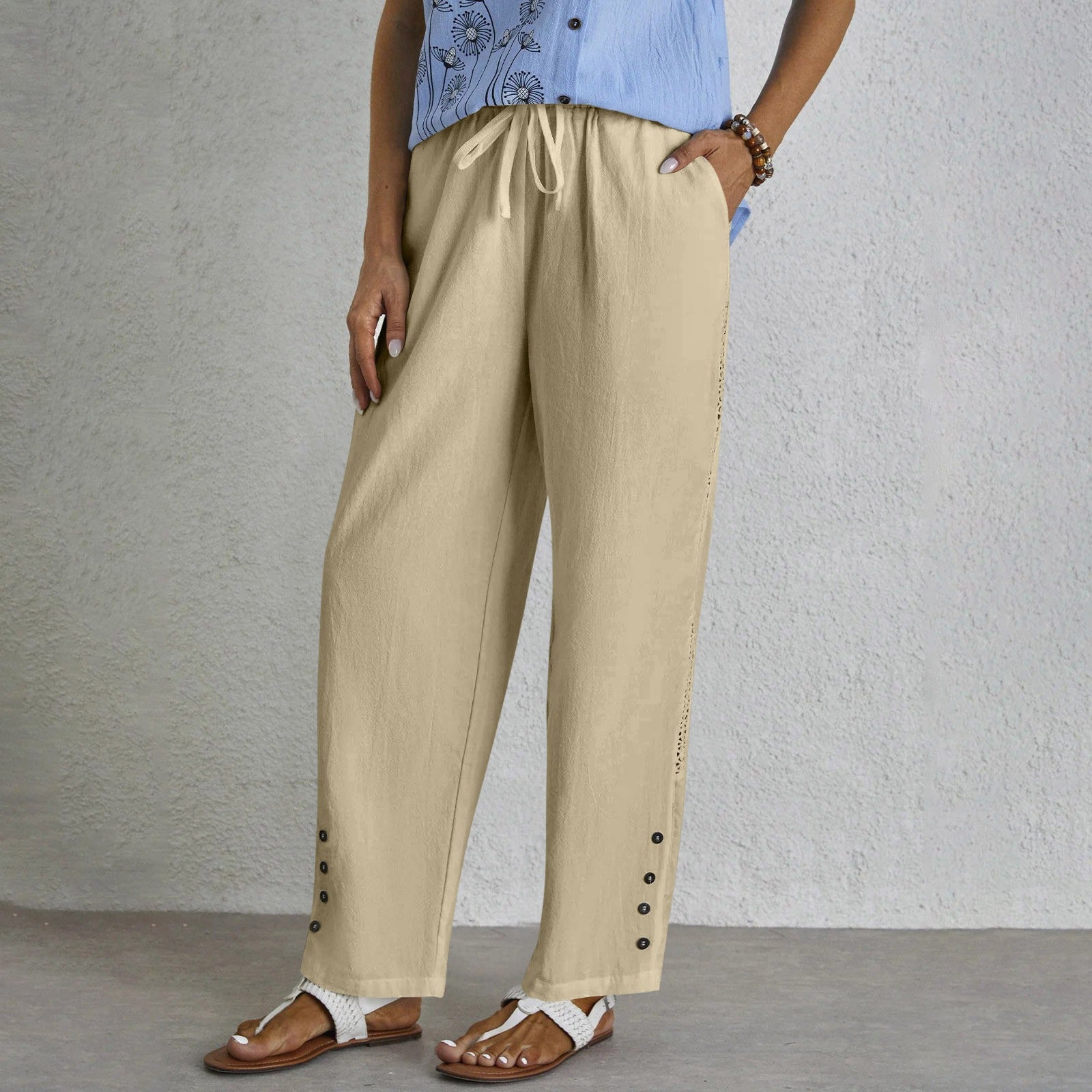 Shania - Lässige Button-Down-Hose