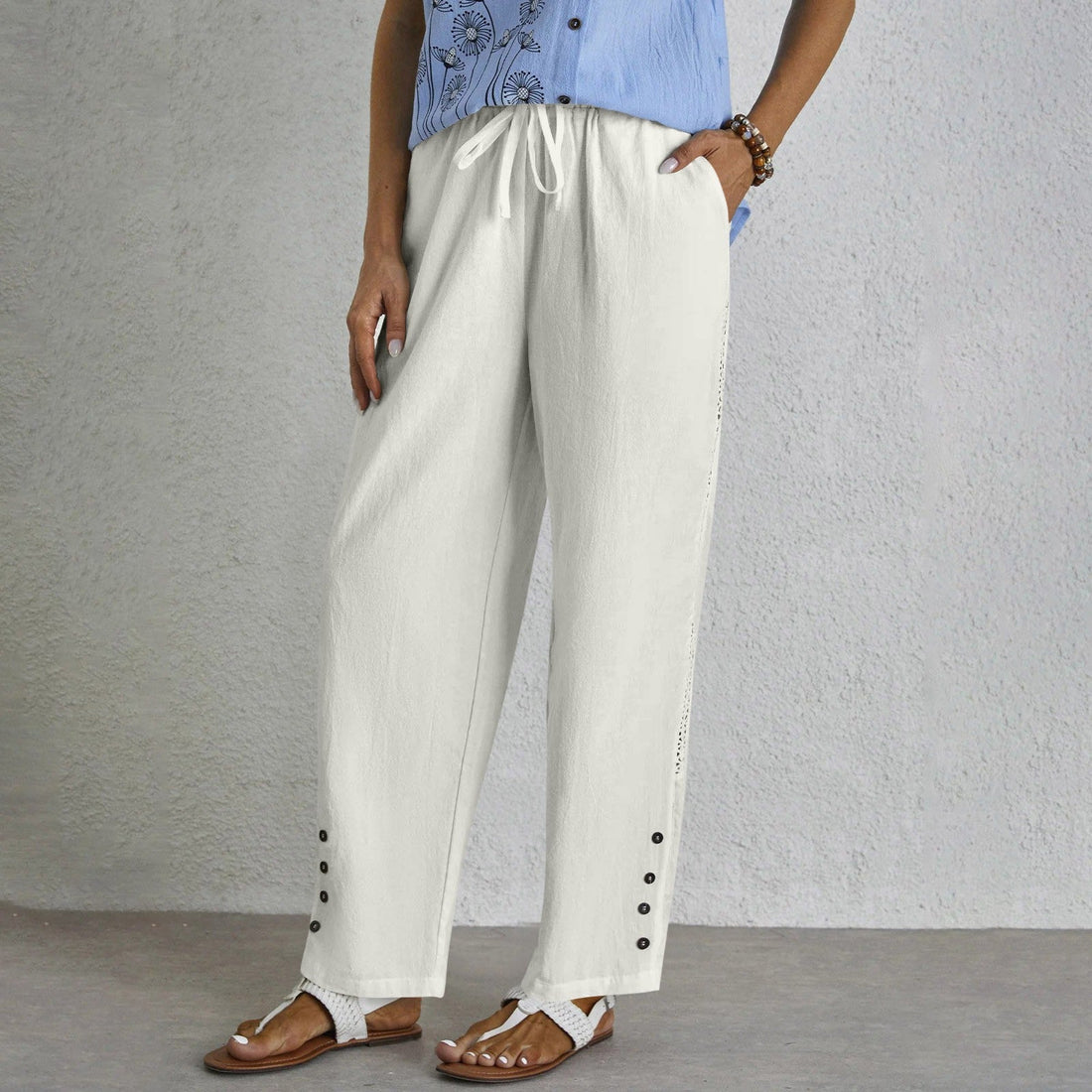 Shania - Lässige Button-Down-Hose