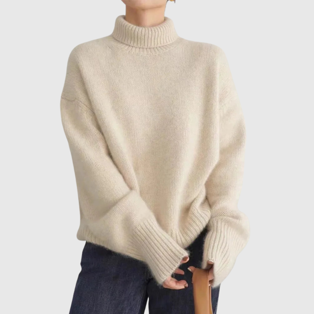 Amaya | Luxuriöser Kaschmir-Rollkragenpullover