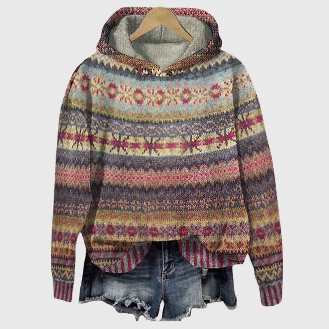 Gabby | Retro-Sweatshirt im Ethno-Stil