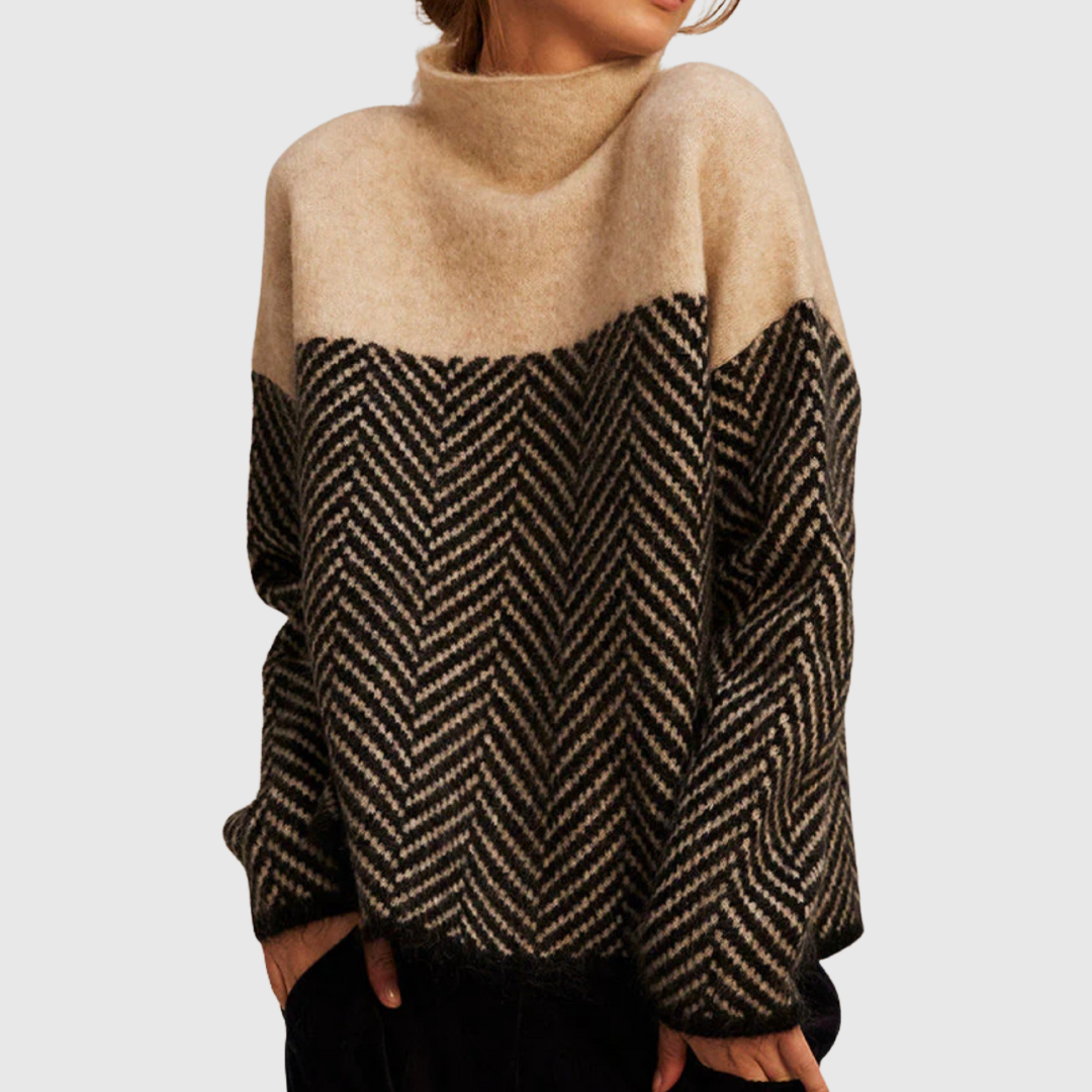 Sarah | Baumwoll-Rollkragenpullover