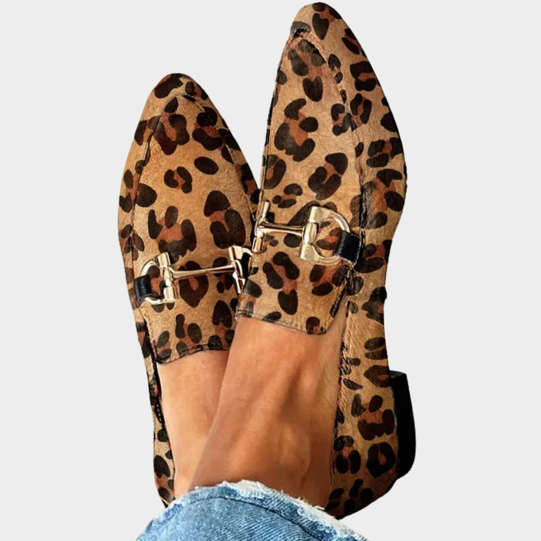 Gia - Eleganter Loafer mit Leopardenmuster