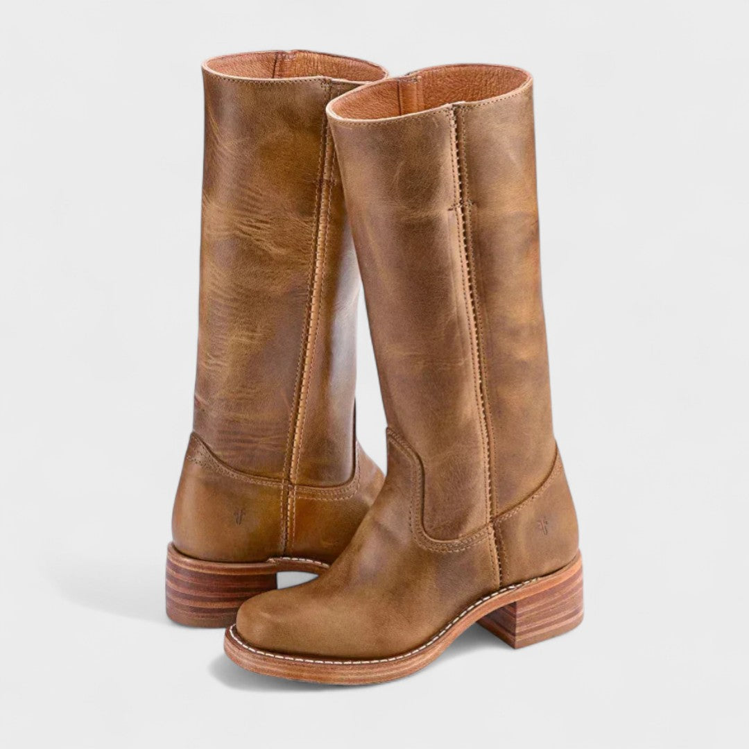 Klassischer Reitstiefel mit hohem Schaft