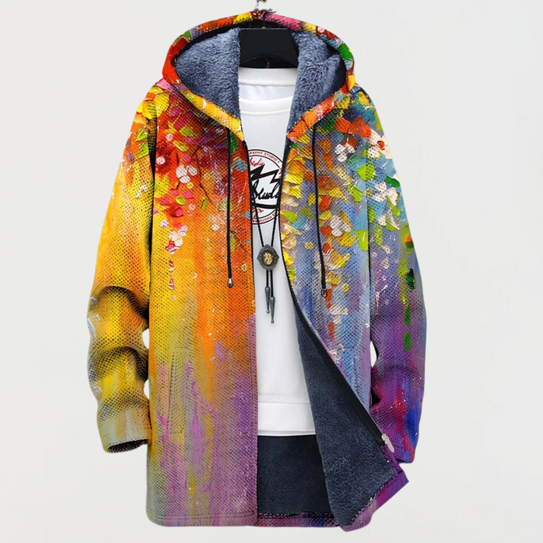 Edith™ | Kapuzenjacke mit Farbspritzern