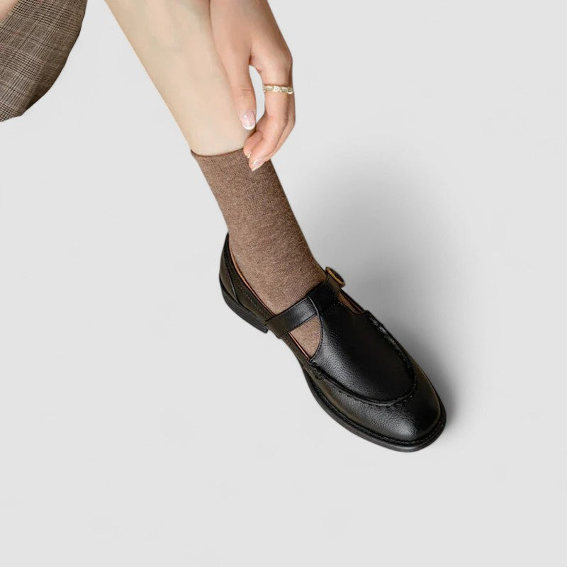 Zhelynne | Orthopädische Mary-Jane-Schuhe mit eckiger Zehenpartie