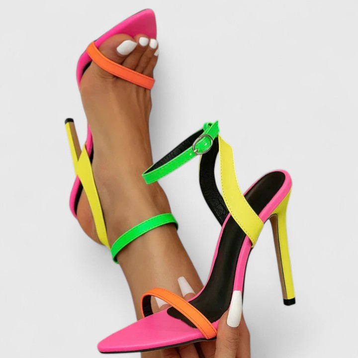 Olivgrüne Stiletto-Absatzspitzen