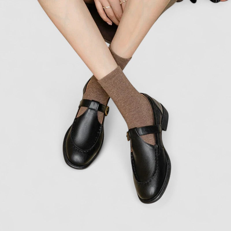 Zhelynne | Orthopädische Mary-Jane-Schuhe mit eckiger Zehenpartie