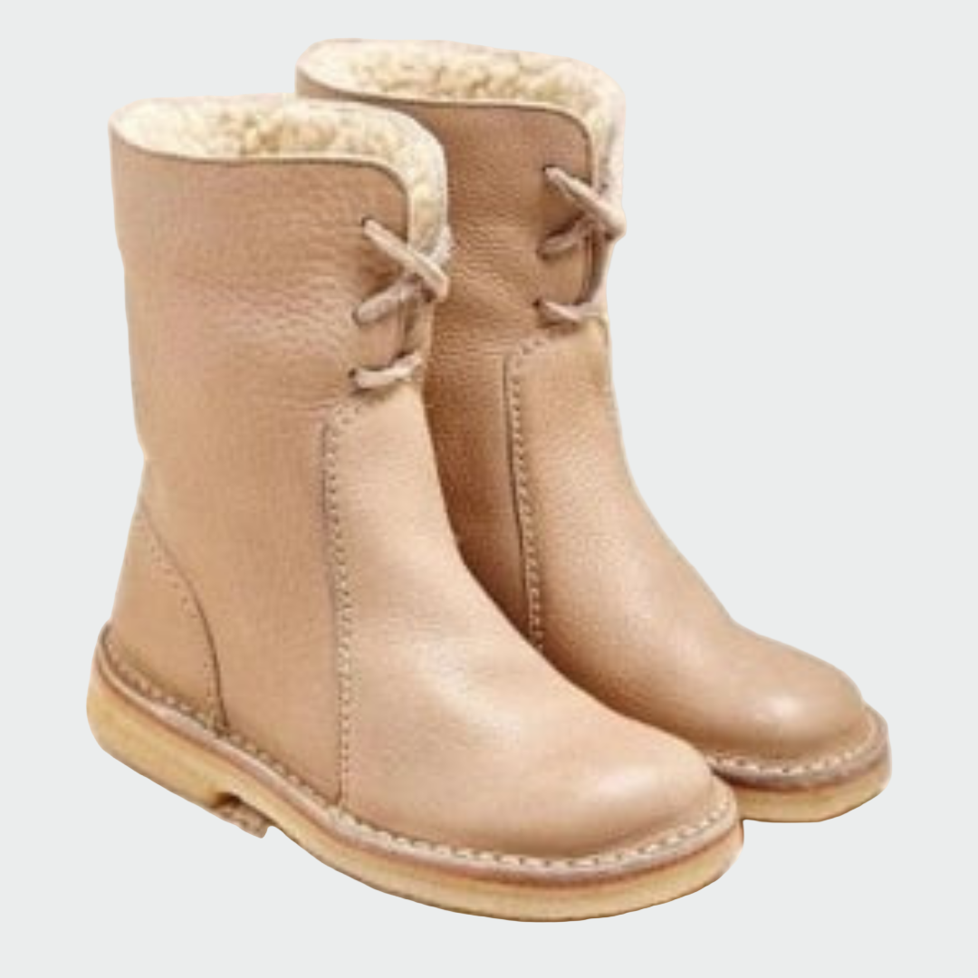 Wasserdichte Herren-Lederstiefel mit Wollfutter