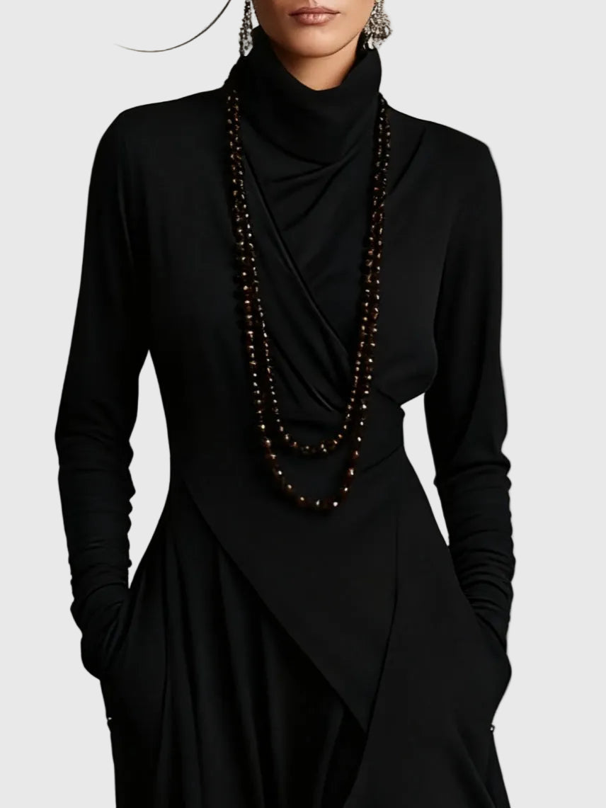 Lila | Plissiertes Maxikleid