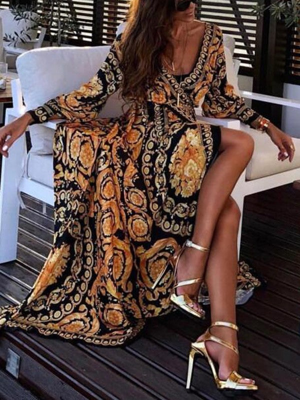 Faye - Kleid mit Boho-Muster