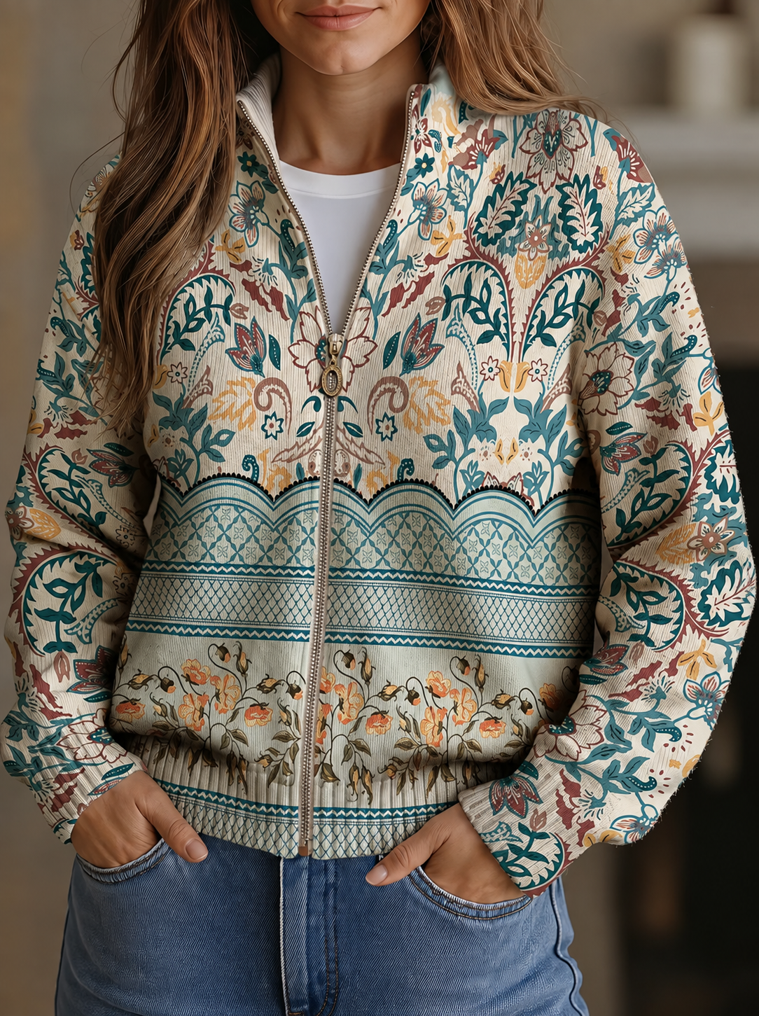 Olivia – Vintage-Blumendruck