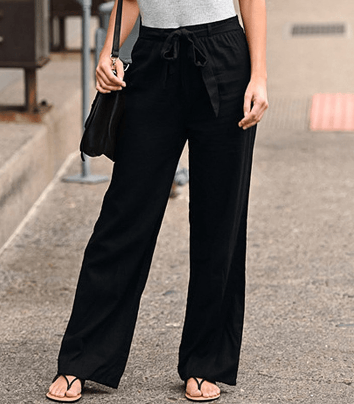 Joleen - Damenhose mit lockerer Passform, Kordelzug und elastischem Bund