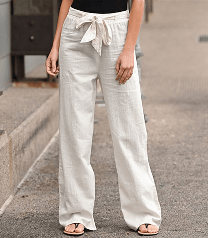 Joleen - Damenhose mit lockerer Passform, Kordelzug und elastischem Bund