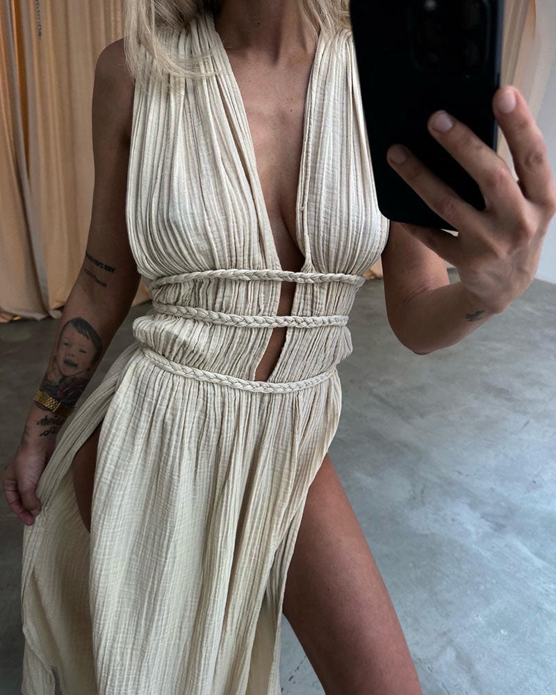 Zolla - Strukturiertes Schlitzkleid
