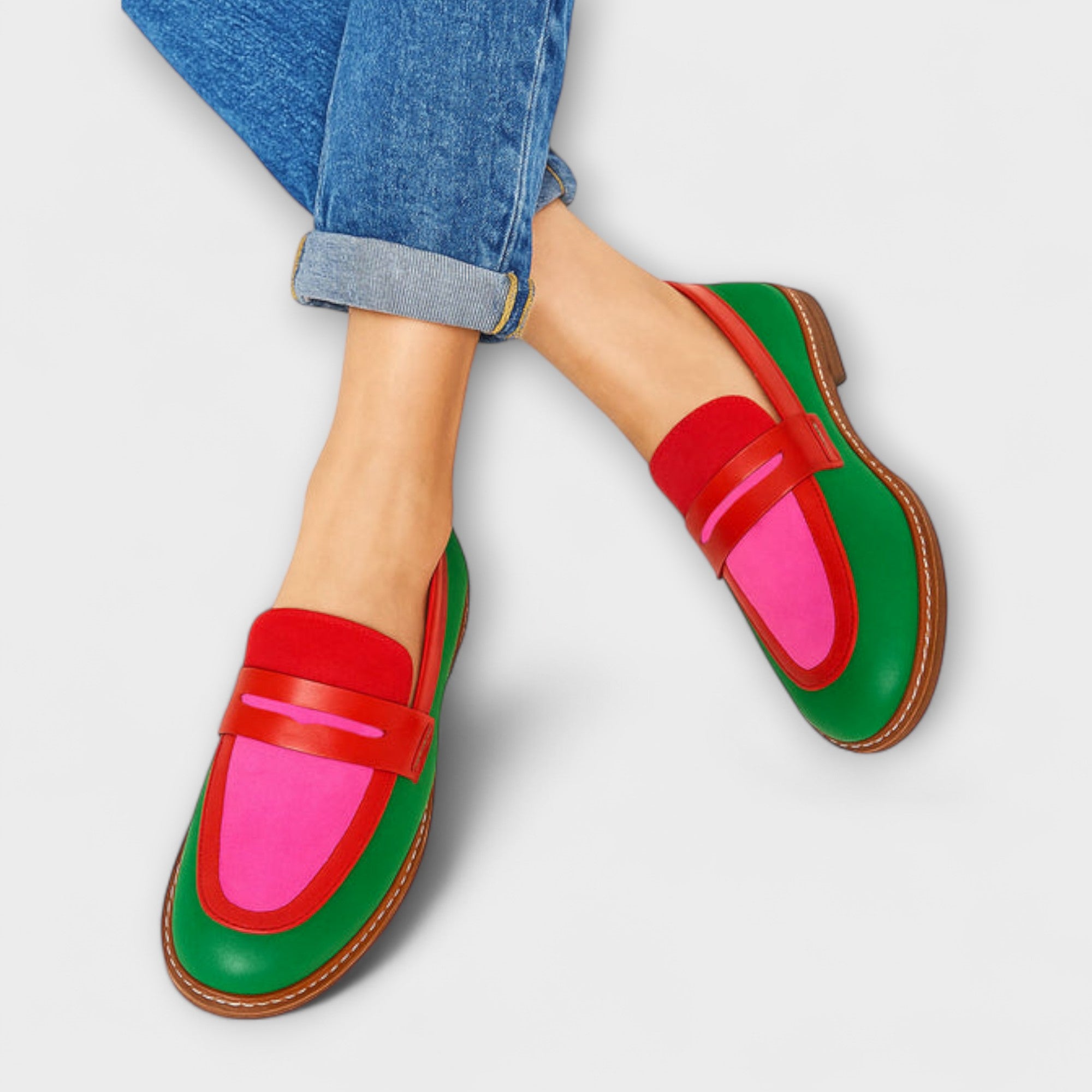 Nyla | Kontrastfarbene Freizeitschuhe