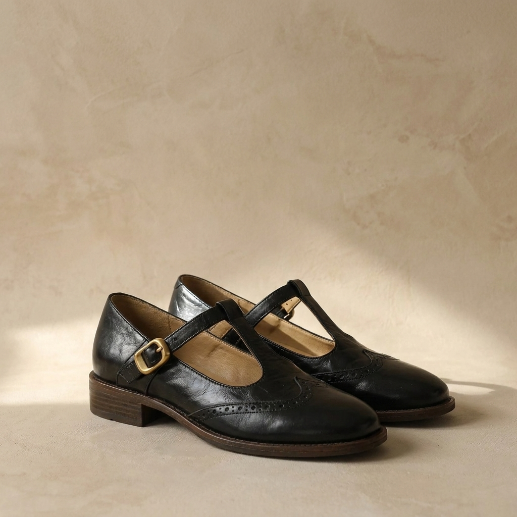 Amelie - Elegante Mary Janes mit T-Riemchen