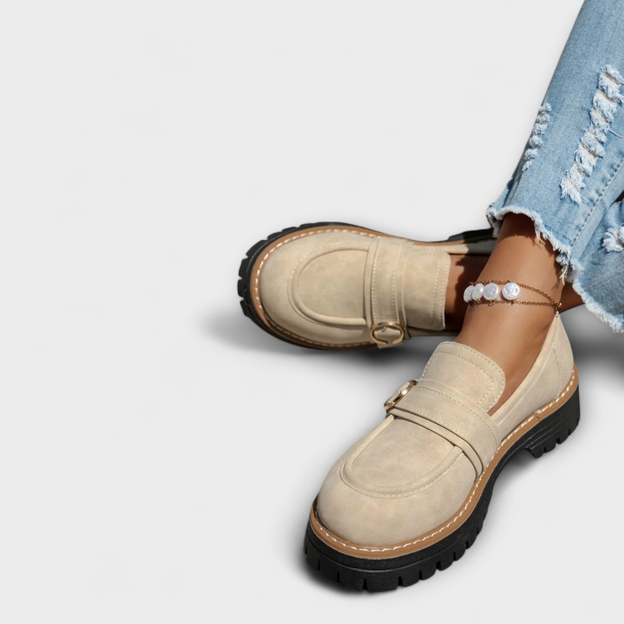 Lora | Lässiger Loafer mit Runner Zehenpartie