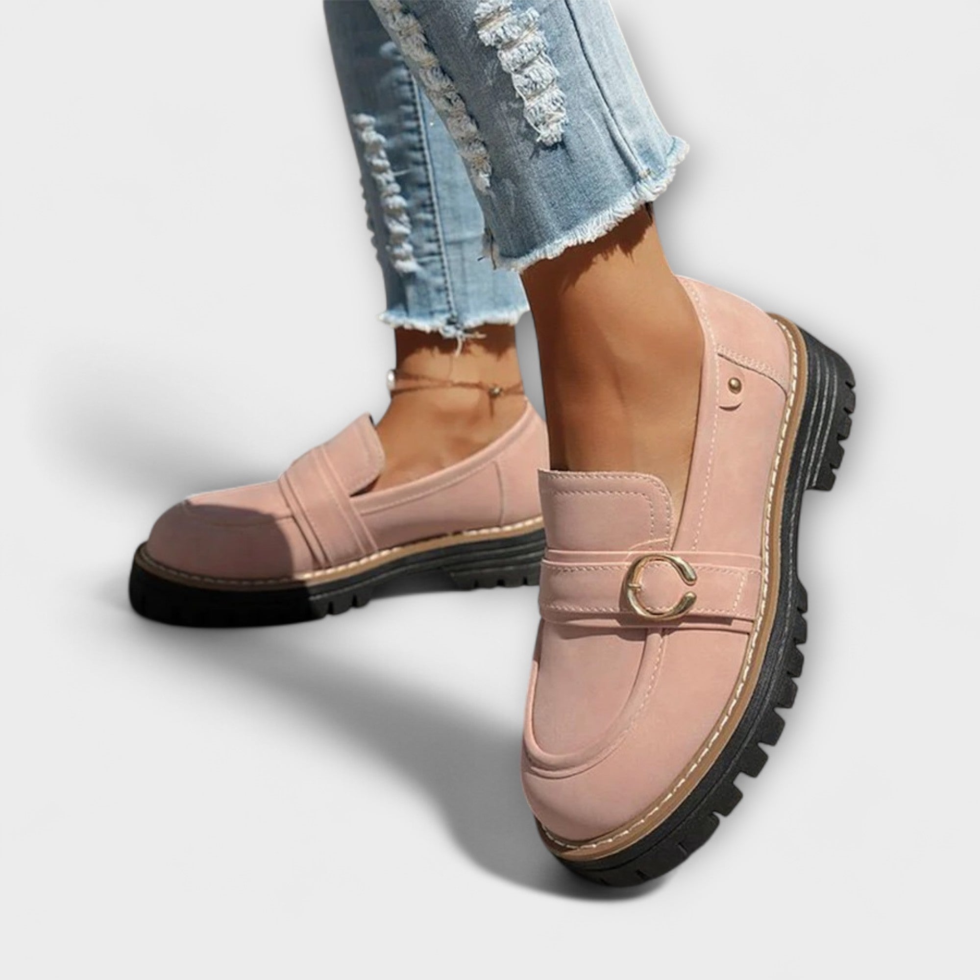 Lora | Lässiger Loafer mit Runner Zehenpartie
