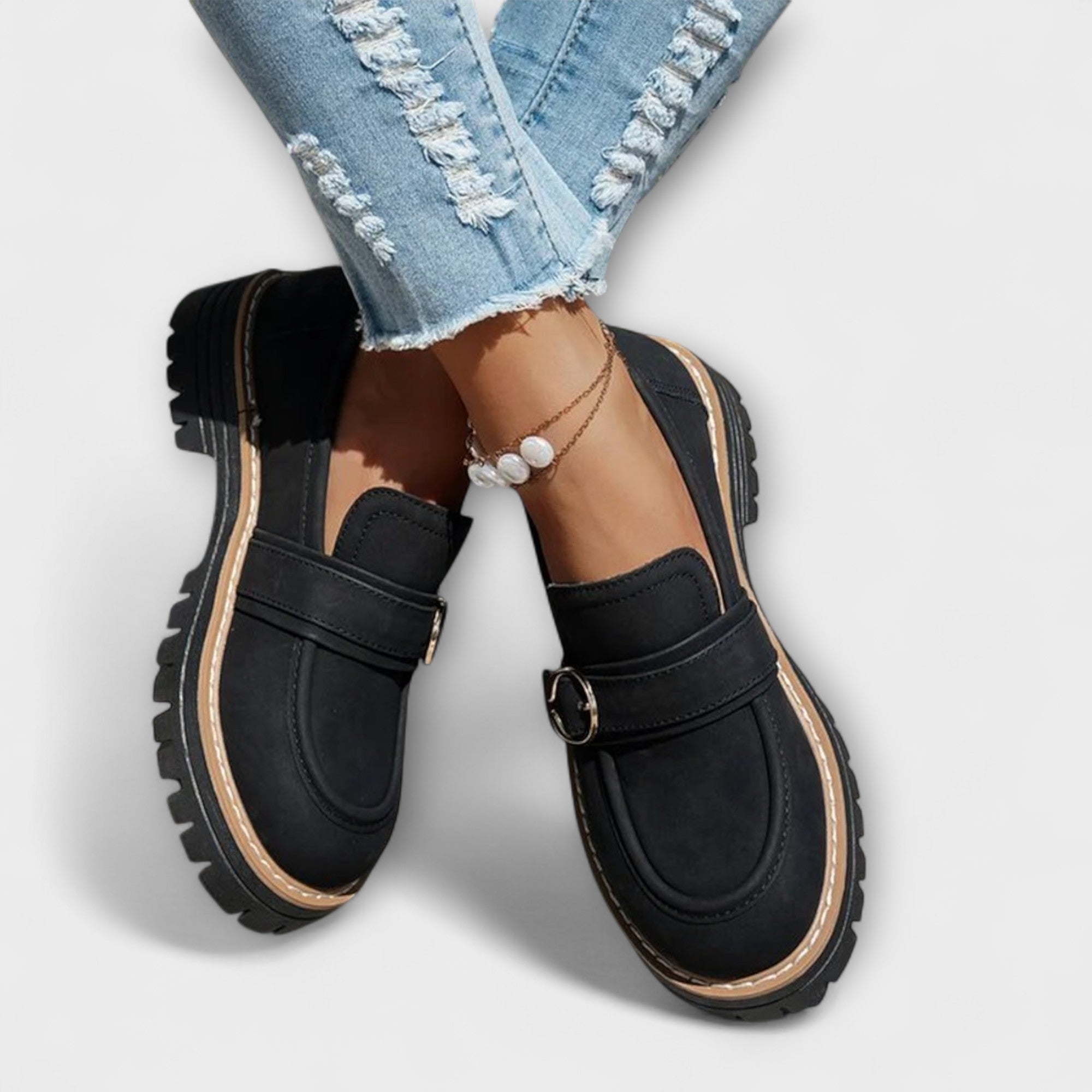 Lora | Lässiger Loafer mit Runner Zehenpartie