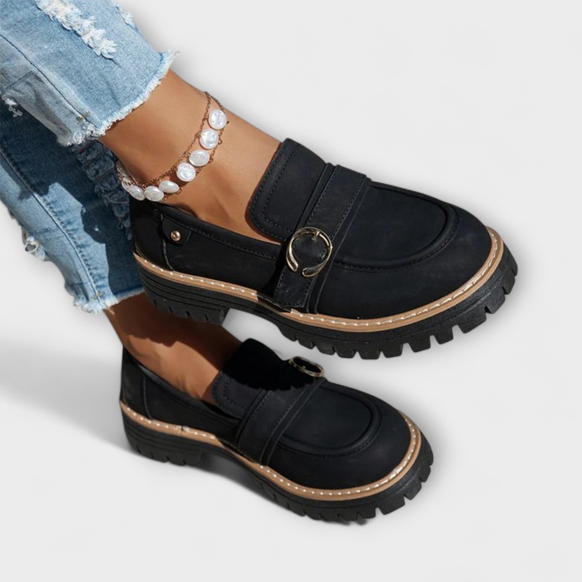 Lora | Lässiger Loafer mit Runner Zehenpartie