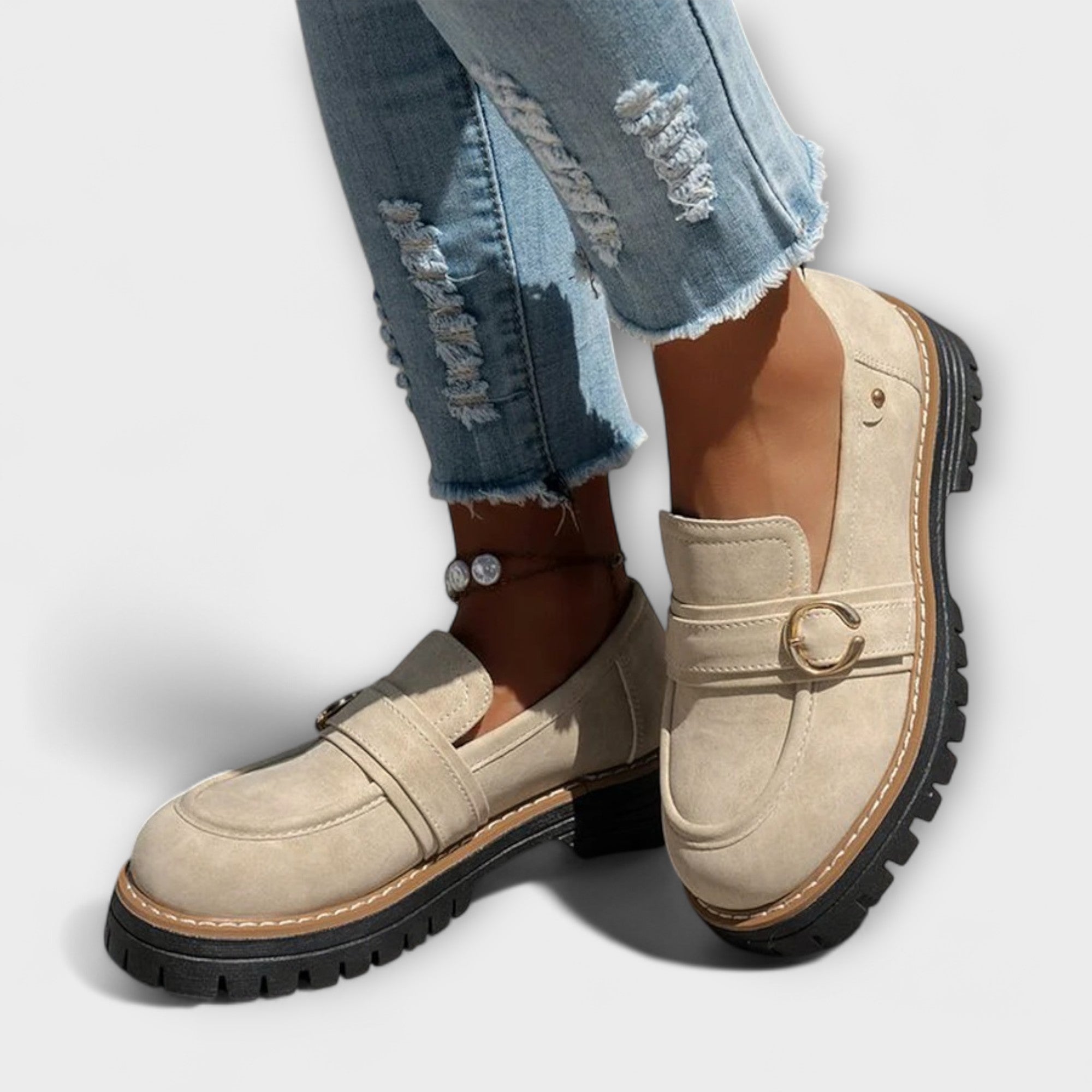 Lora | Lässiger Loafer mit Runner Zehenpartie