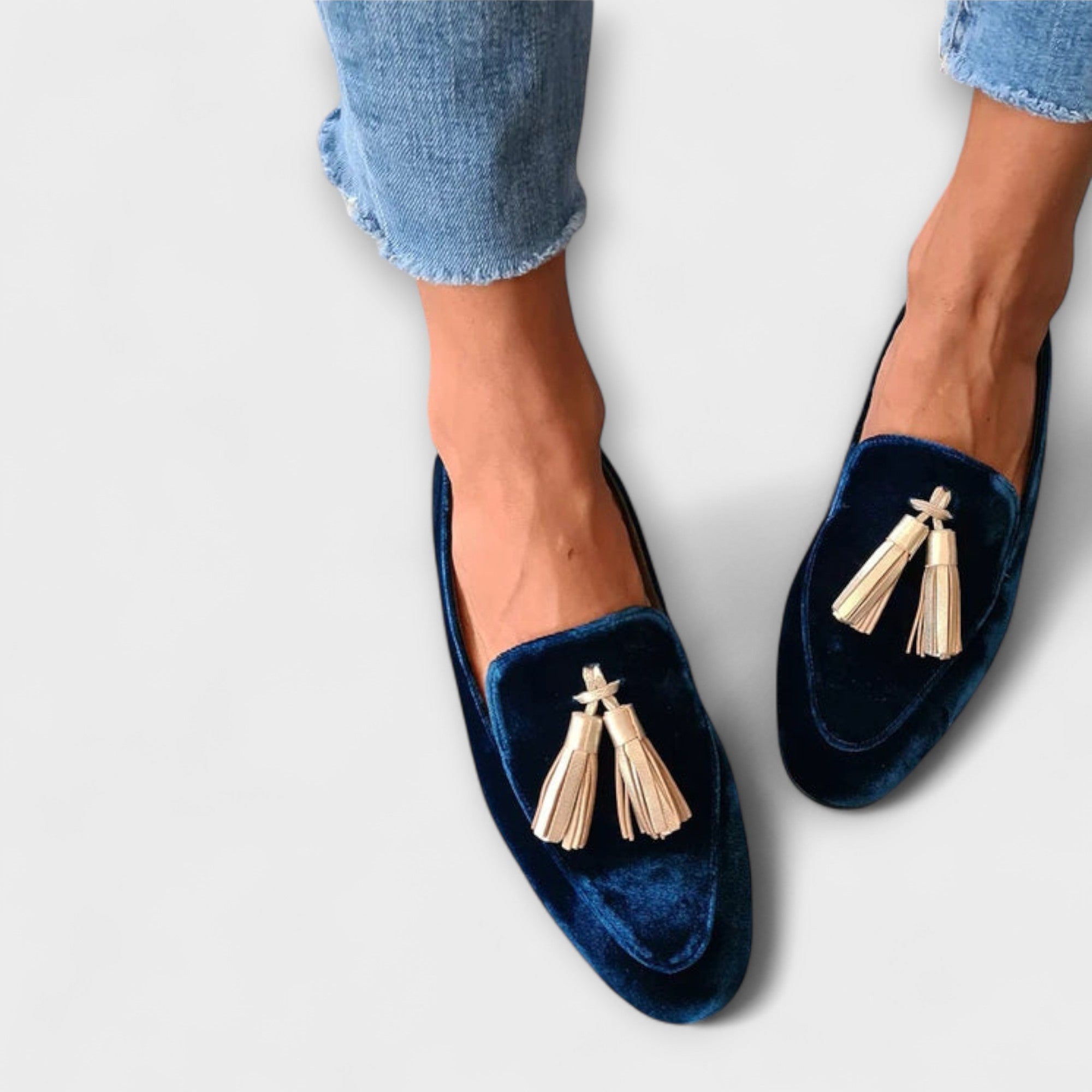 Kriemhild - Vintage-Loafer mit Quasten
