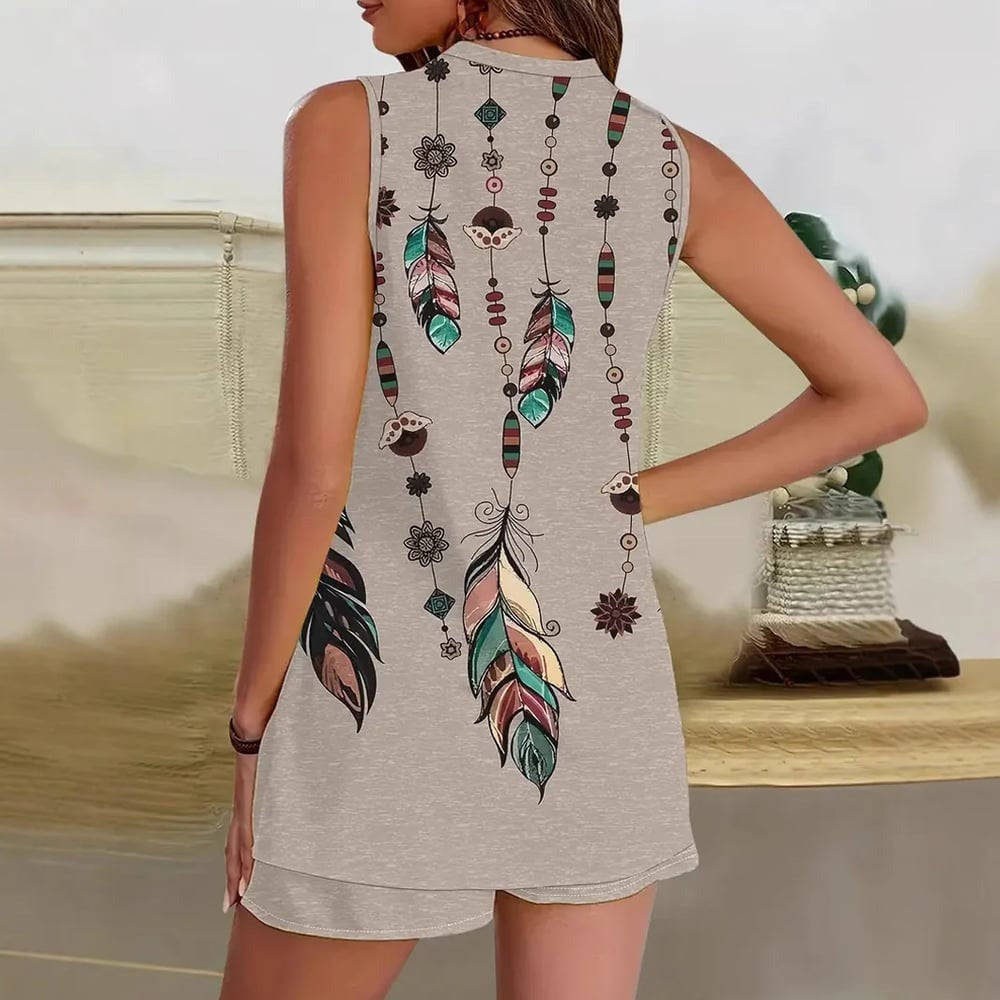 Vilma - Boho Feder Lounge-Set