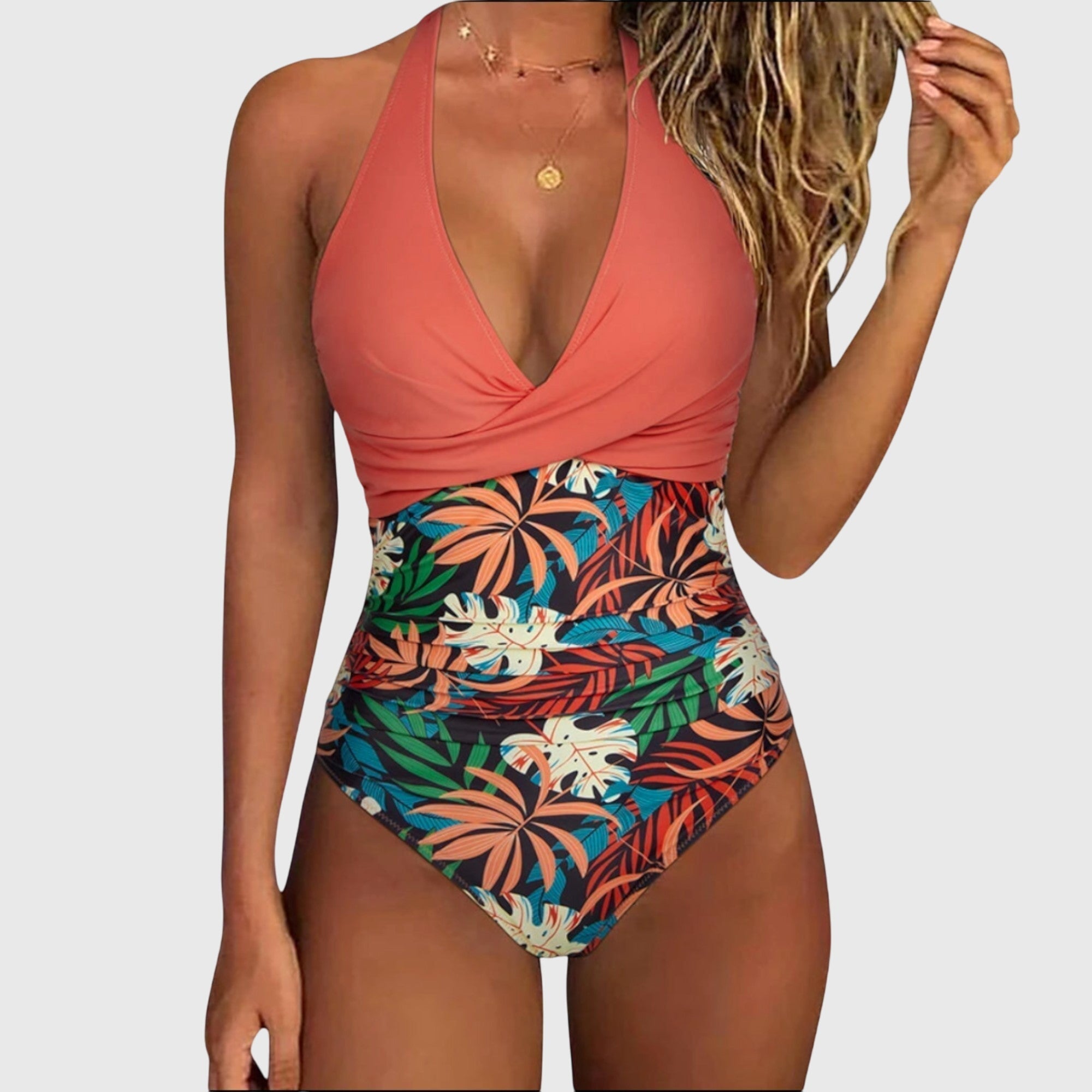 Florenz | Eleganter Badeanzug mit tiefem Ausschnitt