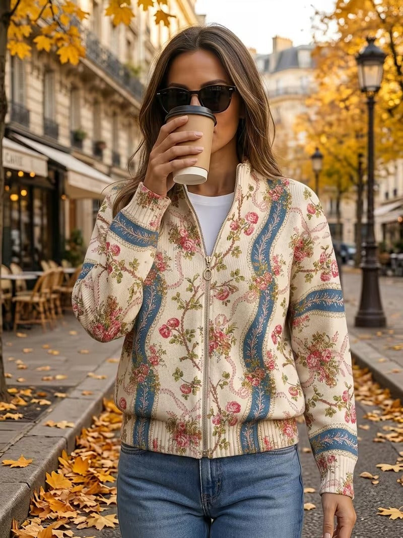 Camila - Cardigan mit Kletterblumen