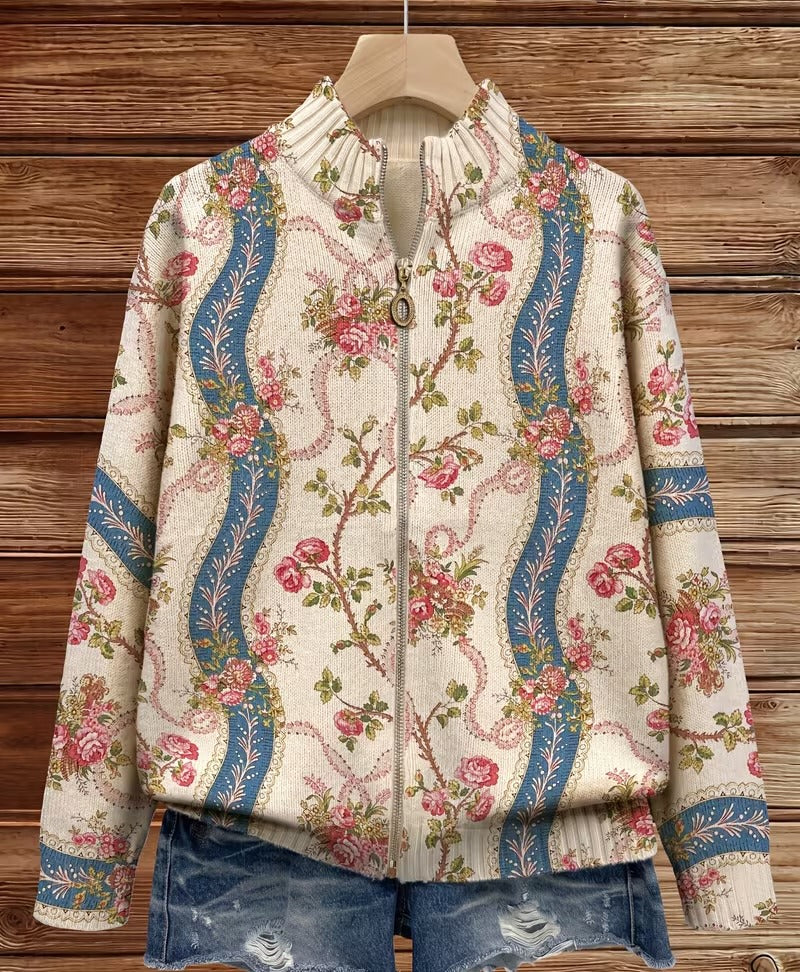 Camila - Cardigan mit Kletterblumen