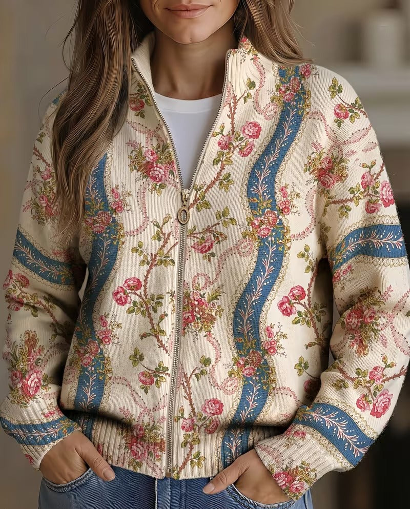 Cornelia™ | Cardigan mit Rosenranken