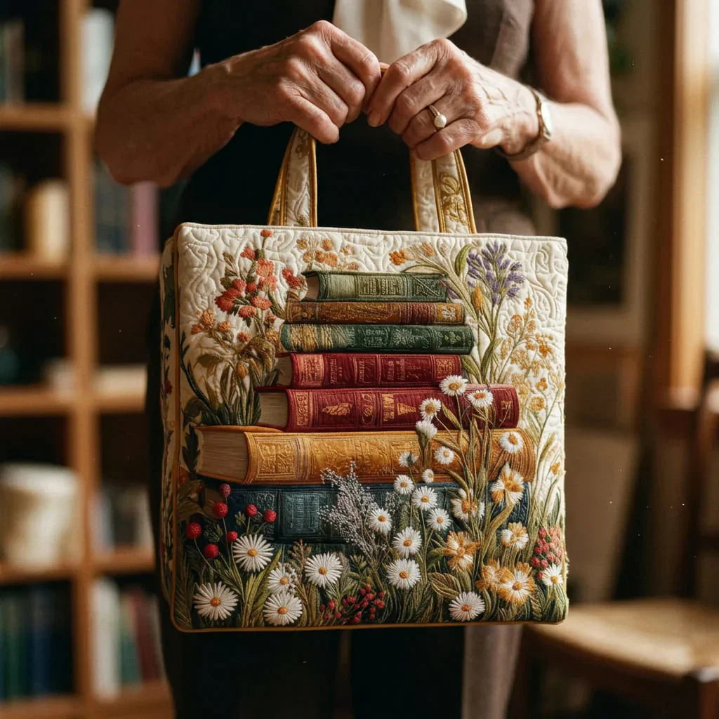 Handgefertigte Tasche - Blumenmuster