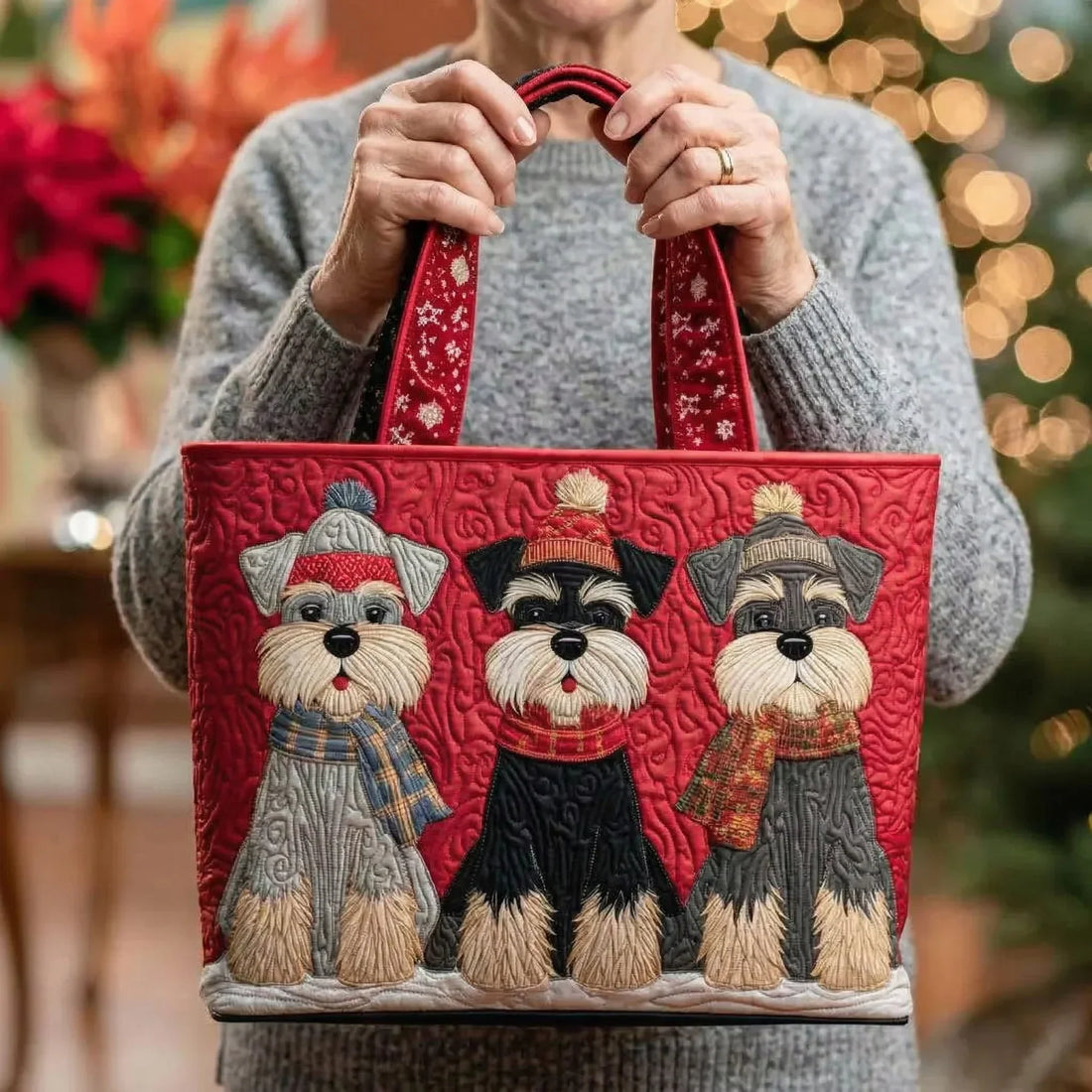 Basteltasche - Schnauzer-Trio