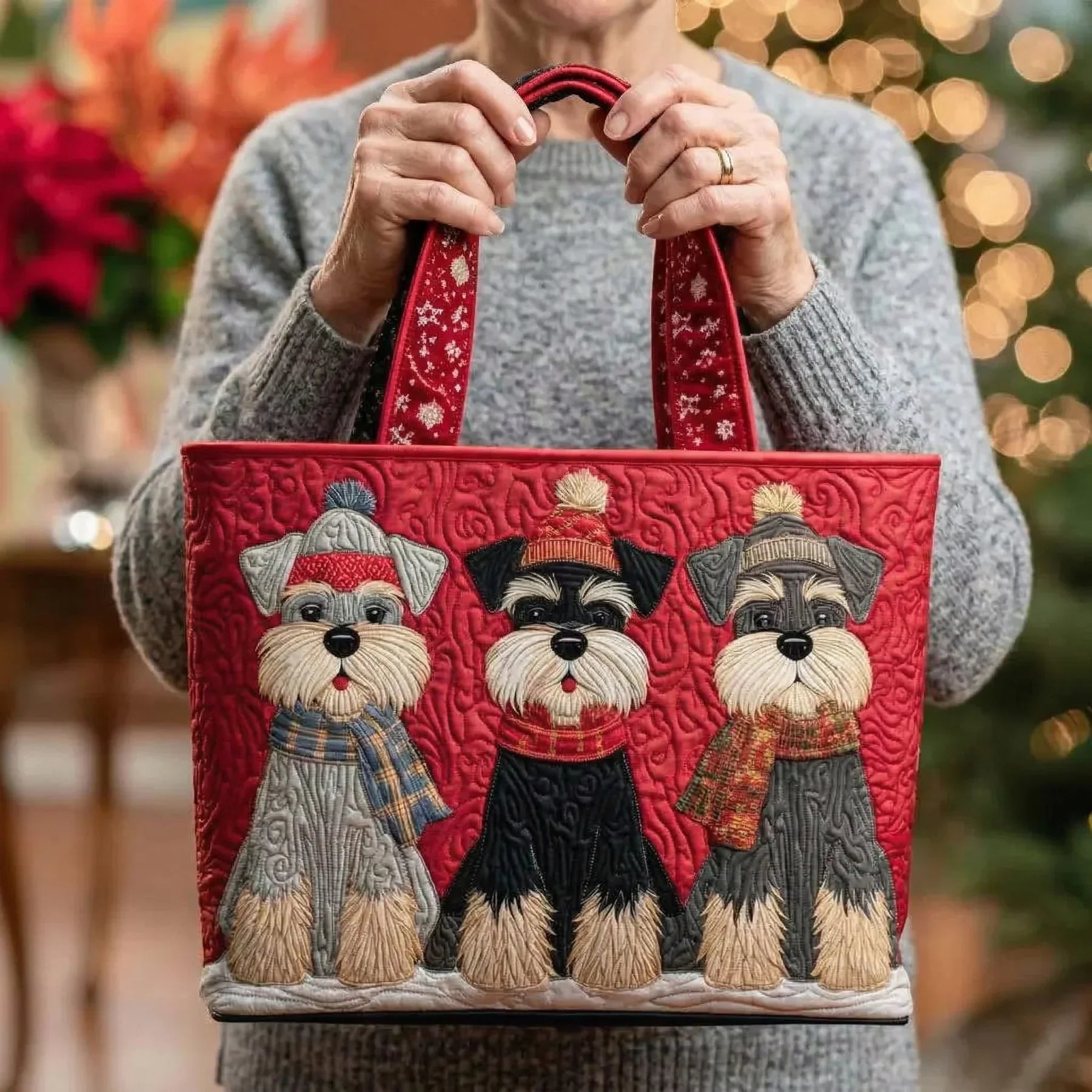 Basteltasche - Schnauzer-Trio