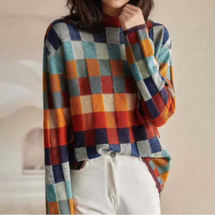 Insel | Bequemer Retro-Pullover